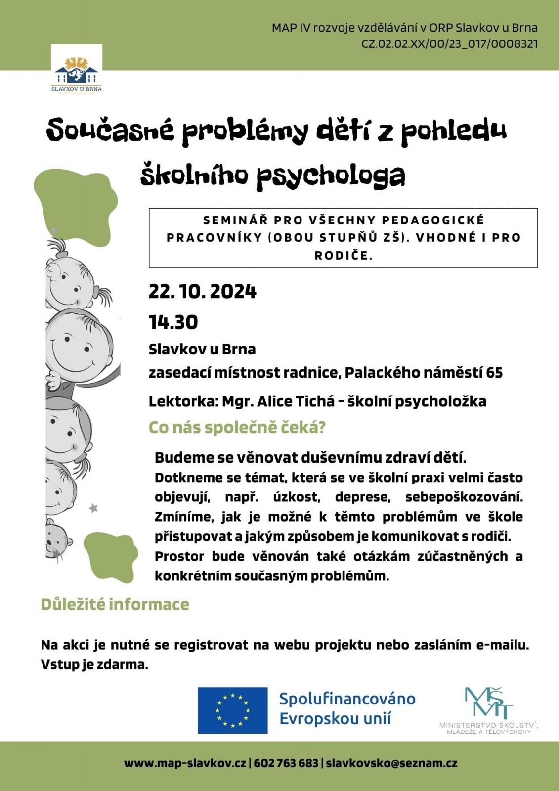 Současné problémy dětí z pohledu školního psychologa